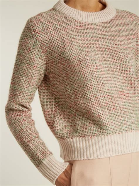 Tweed Wool Blend Sweater 